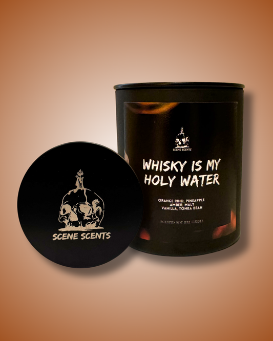 Whisky Is My Holy Water Candle