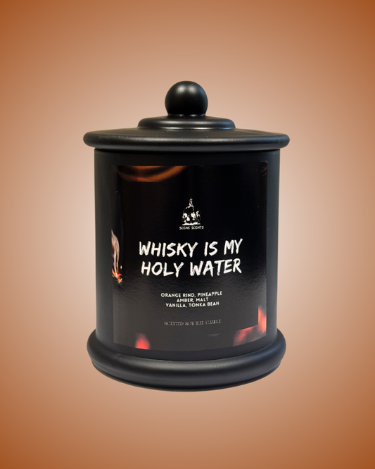 Whisky Is My Holy Water Candle